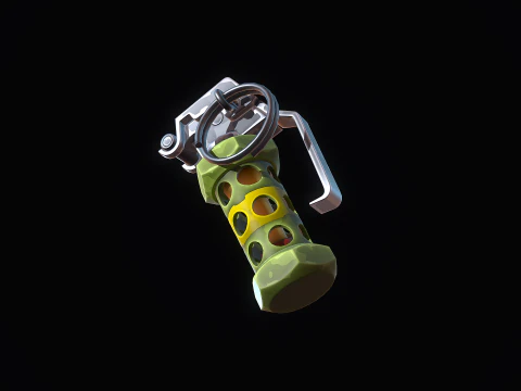 Stylized Flashbang Grenade 3D Model
