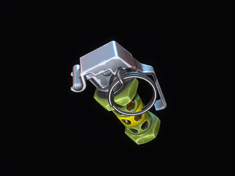 Stylized Flashbang Grenade 3D Model