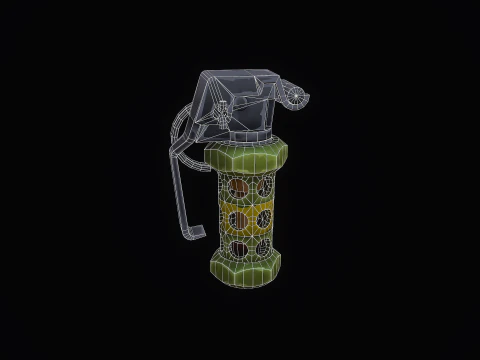 Stylized Flashbang Grenade 3D Model