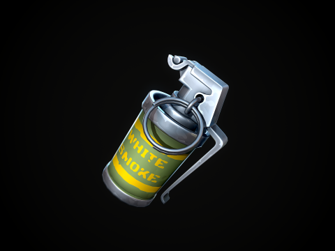 शैलीबद्ध धुआँ ग्रेनेड 3D मॉडल