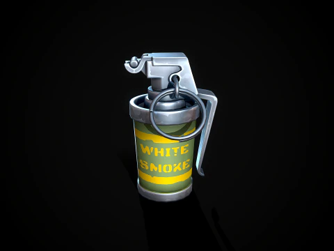 Stylized Smoke Grenade 3D Model