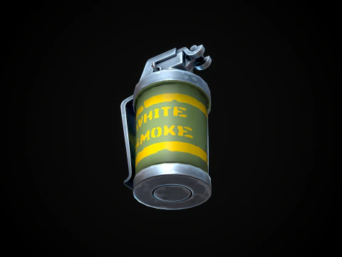 Stylized Smoke Grenade 3D Model