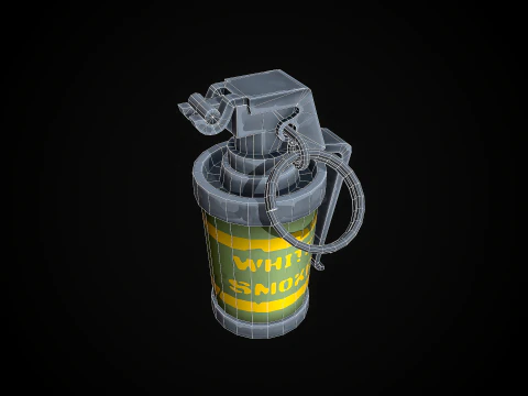 Stylized Smoke Grenade 3D Model