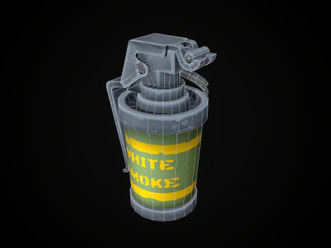 Stylized Smoke Grenade 3D Model