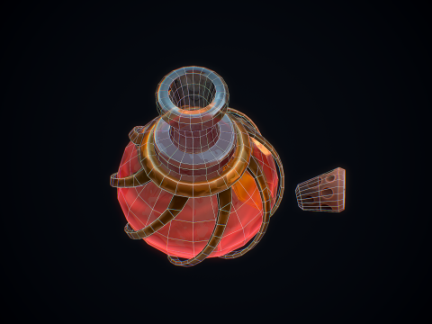 Ramuan Penyembuhan Bergaya Model 3D