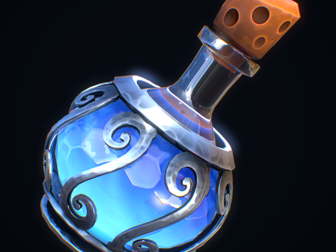 Stylizowana mikstura many Model 3D