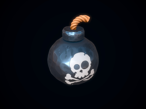 Stylizowana bomba Model 3D