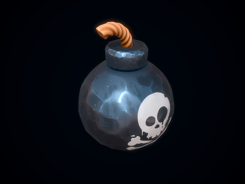 Stylizowana bomba Model 3D