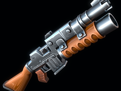 Ametralladora pesada Modelo 3D