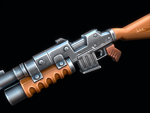 Heavy Machine-Gun 3D Model