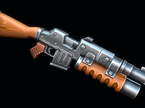 Heavy Machine-Gun 3D Model