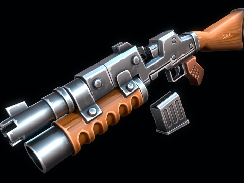 Mitragliatrice pesante Modello 3D