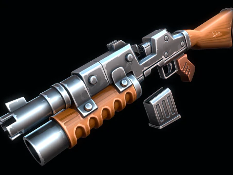 Heavy Machine-Gun 3D Model
