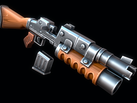 Mitragliatrice pesante Modello 3D