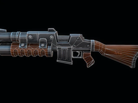 Heavy Machine-Gun 3D Model