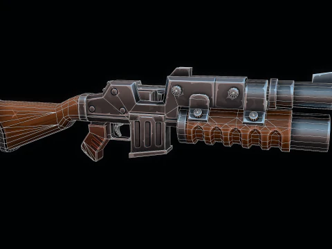 Heavy Machine-Gun 3D Model