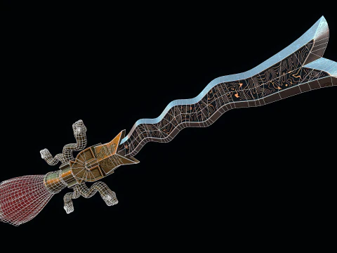 Serpent spear 3D Model
