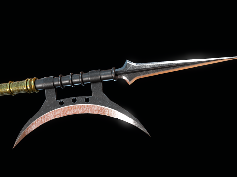 古代中国のパイク 3Dモデル