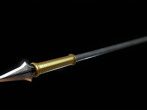 古代中国のパイク 3Dモデル