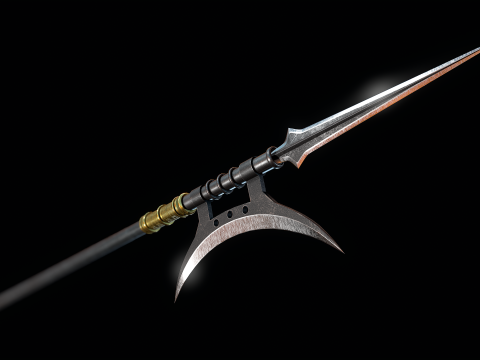 古代中国のパイク 3Dモデル