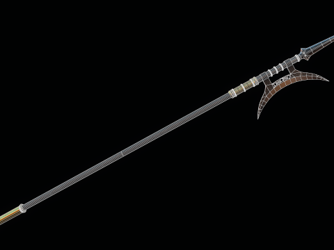 古代中国のパイク 3Dモデル