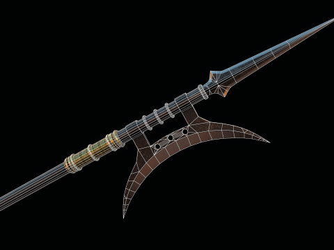 古代中国のパイク 3Dモデル