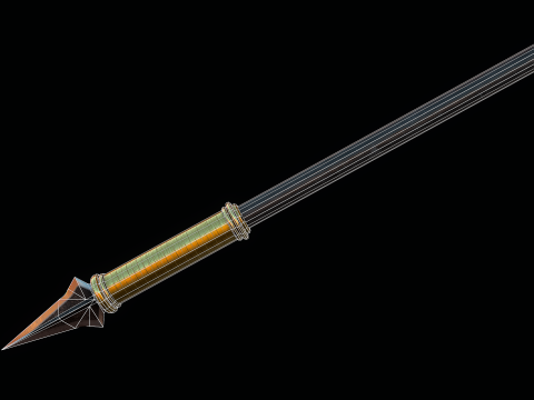 古代中国のパイク 3Dモデル