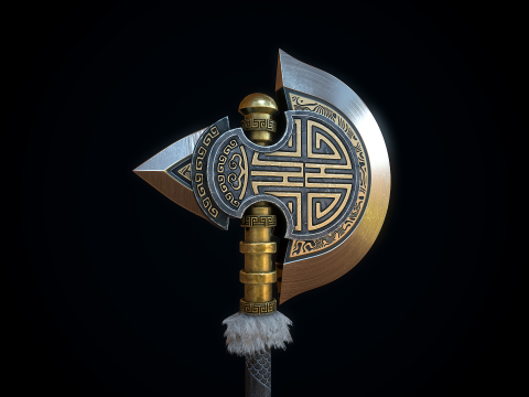 中国巨斧 3D 模型