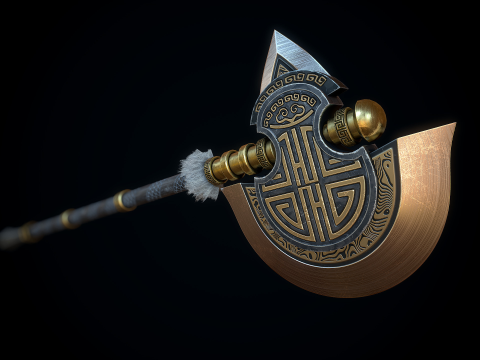 中国巨斧 3D 模型