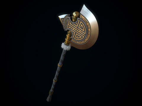 Chinese Great Axe 3D Model