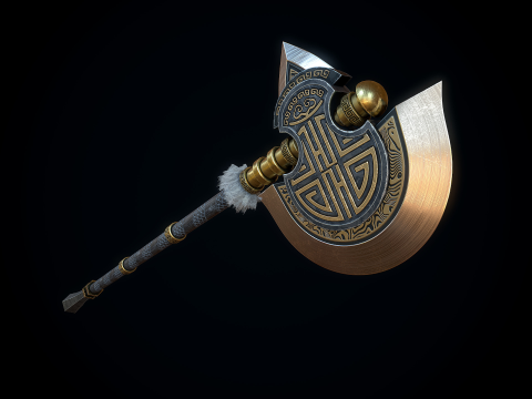 中国巨斧 3D 模型