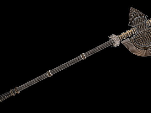 中国巨斧 3D 模型