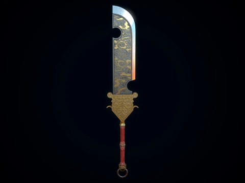 Chinese Great Broadsword 3D Model