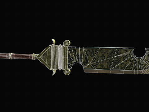 中国大刀 3D 模型