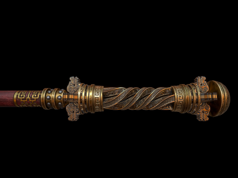 Chinesischer Kampfstab 3D Modell