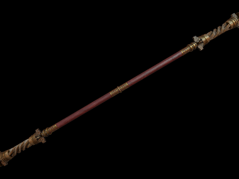 Chinesischer Kampfstab 3D Modell