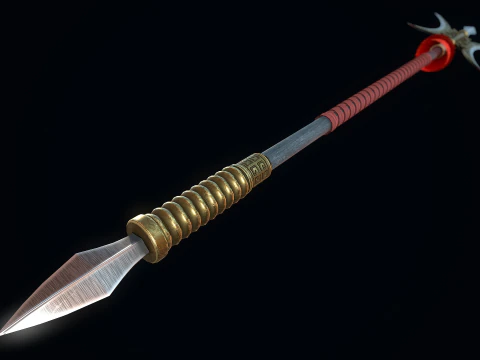 Chinese Halberd 3D Model