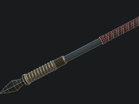 Alabarda cinese Modello 3D