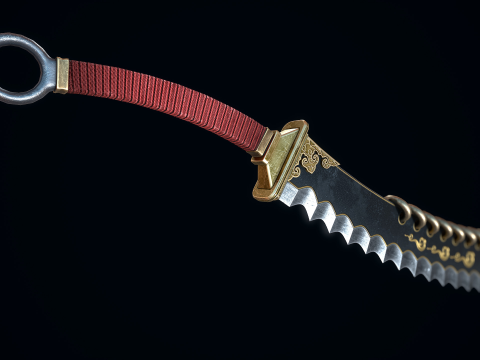 锯齿刀剑 3D 模型