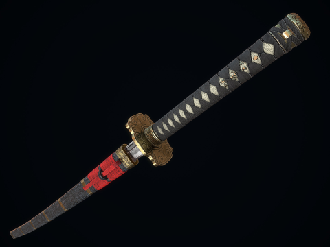 Great Samurai Katana 3D Model