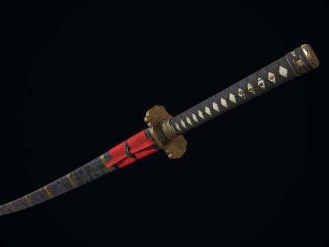 Great Samurai Katana 3D Model
