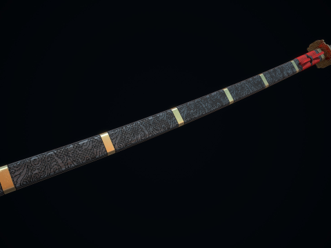 Great Samurai Katana 3D Model