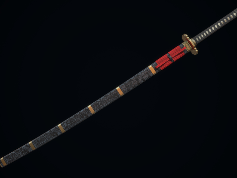Great Samurai Katana 3D Model