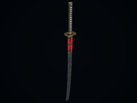 Great Samurai Katana 3D Model