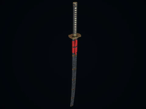 Great Samurai Katana 3D Model