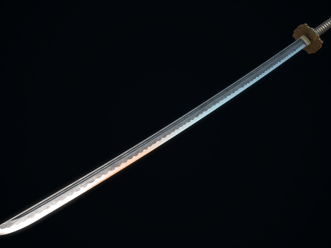 Great Samurai Katana 3D Model
