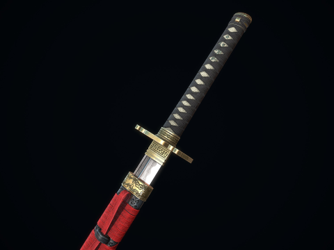 Great Samurai Katana 3D Model