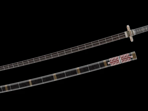 Great Samurai Katana 3D Model