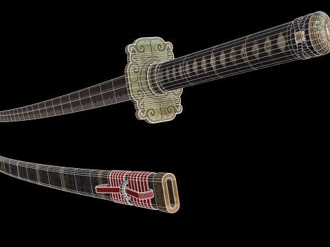 Great Samurai Katana 3D Model