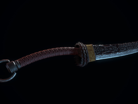 Cursed Sword 3D Model